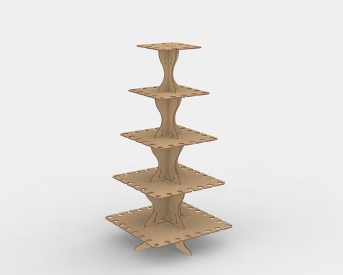 Y252 3 to 5 Tiered Drinks Stand CHAMPAGNE FLUTE/ PROSECCO GLASS Display unit MDF - Picture 2 of 6