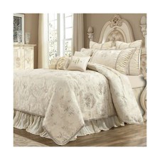 Loom and Mill Luxury Comforter Set, Jacquard Floral Design Comforter King Set...