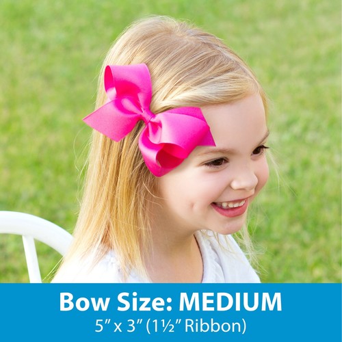 Party Glitter and Grosgrain Bow Overlay on a WeeStay No-Slip Hair Clip Medium... - Picture 2 of 4