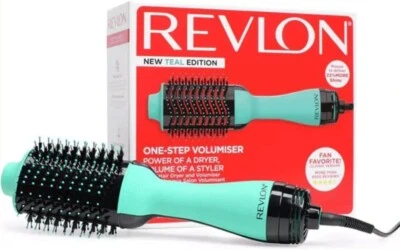 Revlon Hair Dryer Brush & Volumizer Hot Air Brush Hair Styling - Teal Edition