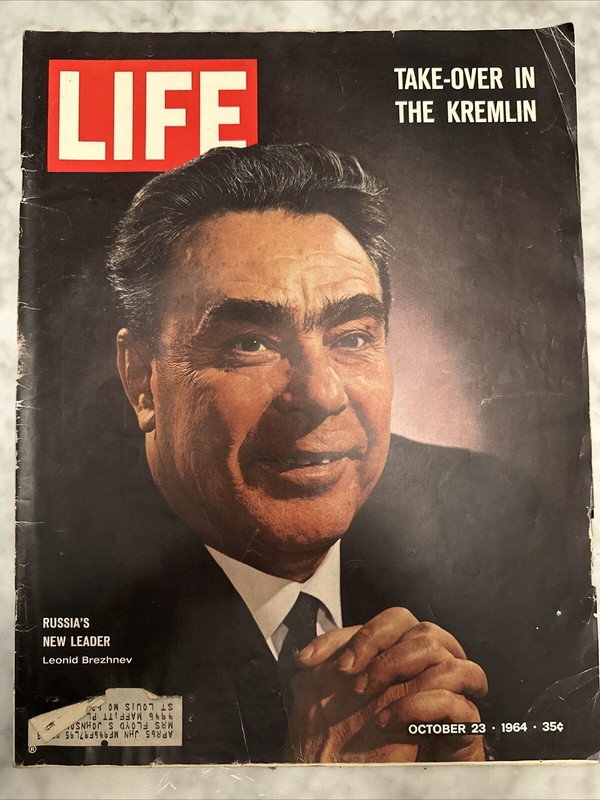 Vintage LIFE Magazine October 23, 1964 - Leonid Brezhnev Russian Leader