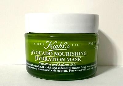 Kiehl's Avocado Nourishing Hydration Mask 0.88oz/25g, Smoothes and Softens Skin
