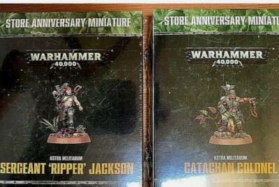 Warhammer 40K Army Astra Militarum Catachan Colonel & Ripper Jackson ...