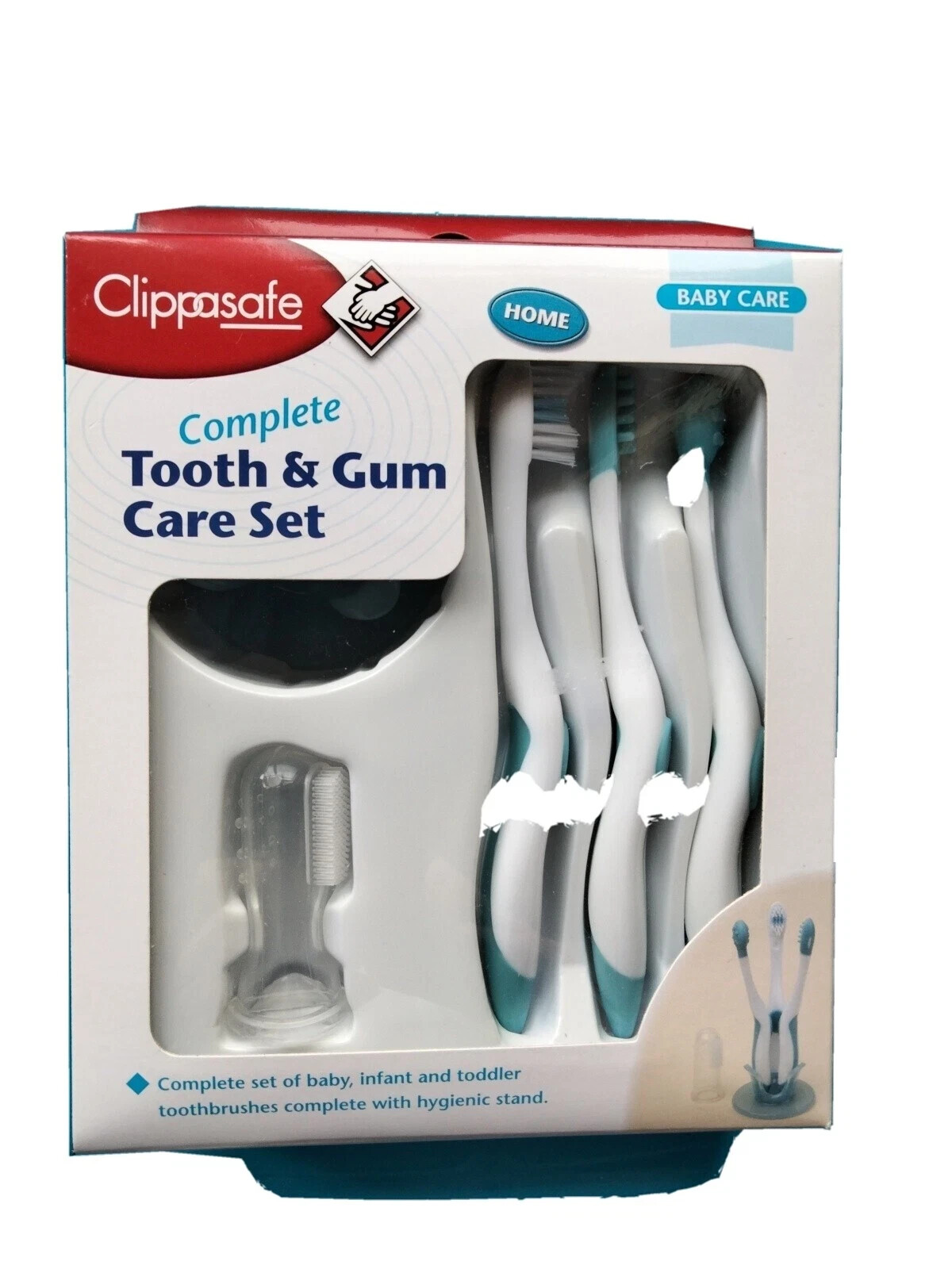 Baby Clippasafe Tooth & Gum Care Set Infant, Toddler Teeth Teething