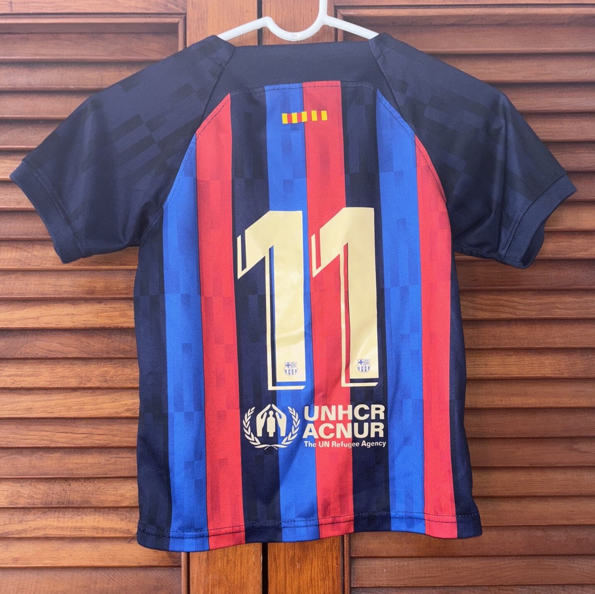 FC Barcelona Nike Soccer Jersey Blue Red Stripe Spotify