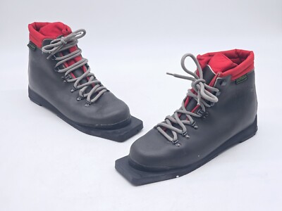 Asolo Tour Snowpine Black Red Ski Lace Up Vibram Sole Asoflex Boot Size 7 US