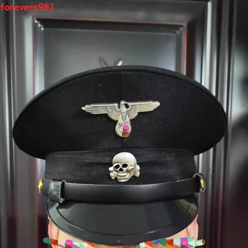 Sombrero de oficial alemán gorra militar accesorios de película cosplay utilería colección regalo Foto 3 de 4