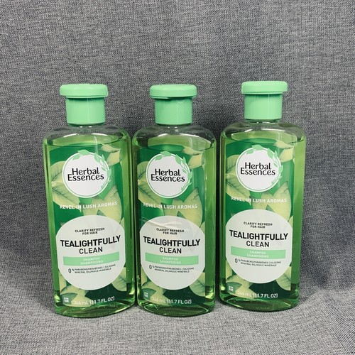 3x Herbal Essences tea lightfully Clean Shampoo Clarify Refresh 11.7 oz