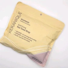 Keranique Quick Drying Hair Towel Wrap - Less Frizz and Breakage - NEW & SEALED 
