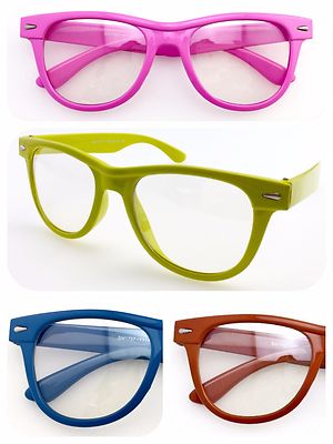 Unisex Clear Lens Party Wear Eye-wear Glasses Fashion Plastic Frame Y1146