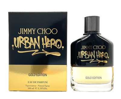 Jimmy Choo Urban Hero Gold Edition for Men 3.3 oz Eau de Parfum Spray AUTHENTIC