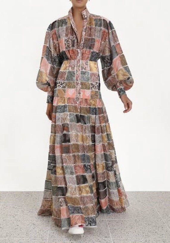 Zimmermann  Number 96 Patchwork Effect Printed Li… - image 4