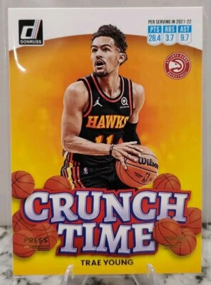 2022-2023 Panini Donruss, Crunch Time Press Proof, Trae Young #2