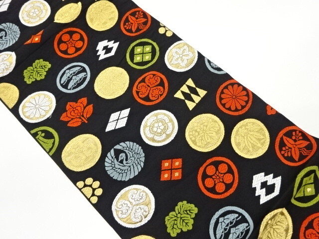 6930200: JAPANESE KIMONO / VINTAGE FUKURO OBI / WOVEN CLASSICAL