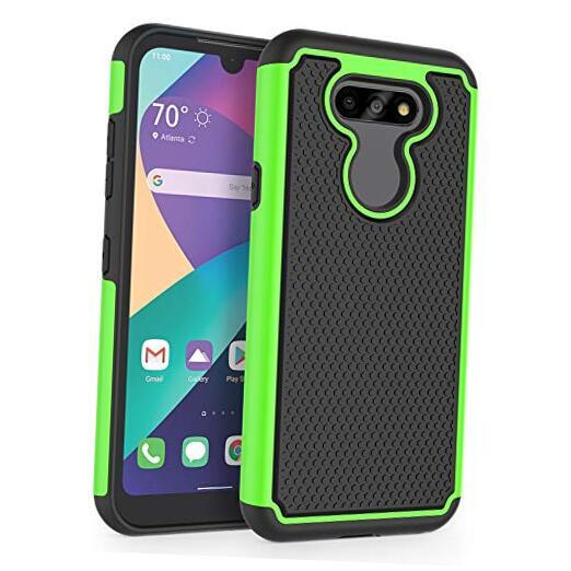 Shockproof Phone Case Cover for LG Aristo 5 / LG Aristo 5+ / LG Fortune 3 Green