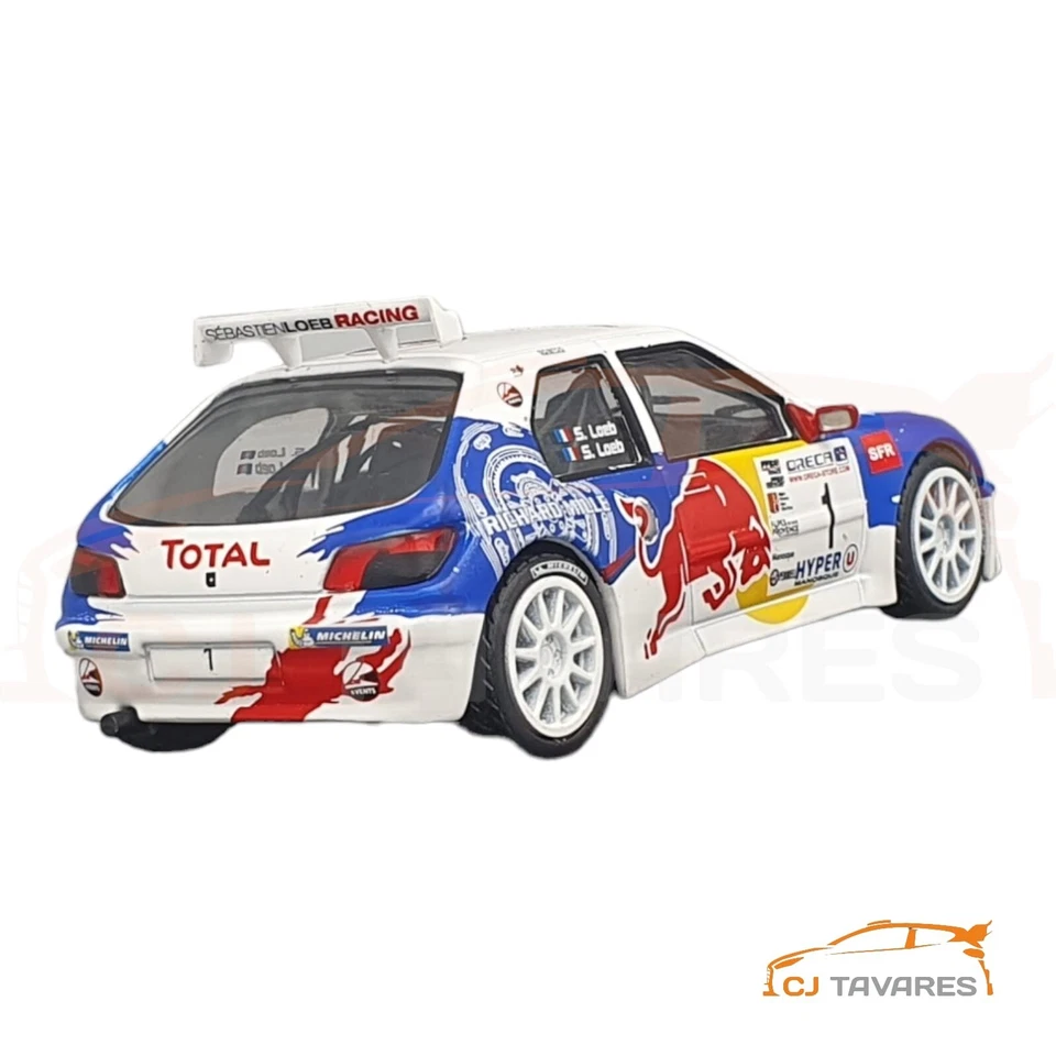 ALTAYA PEUGEOT 306 MAXI #1 SEBASTIEN LOEB RALLY ALTA PROVENZA 2017 1/43 - Immagine 2 di 3