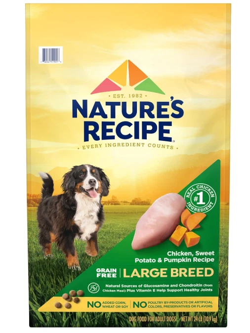 Nature’s Recipe Grain-Free Large Breed Chicken & Sweet Potato Dry Dog Food - Image 2 of 4