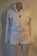 Womens Kjus White Full Zip Fleece Ski Jacket 2xl *