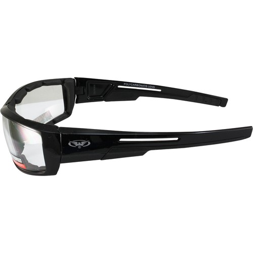 Sly Padded Motorcycle Night Riding Glasses Clear Shatterproof by Global Vision - 第 8/8 張圖片