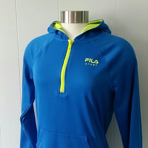 Felpa donna Fila con cappuccio Aqua Run Crossfit atletica donna calcio PICCOLA
