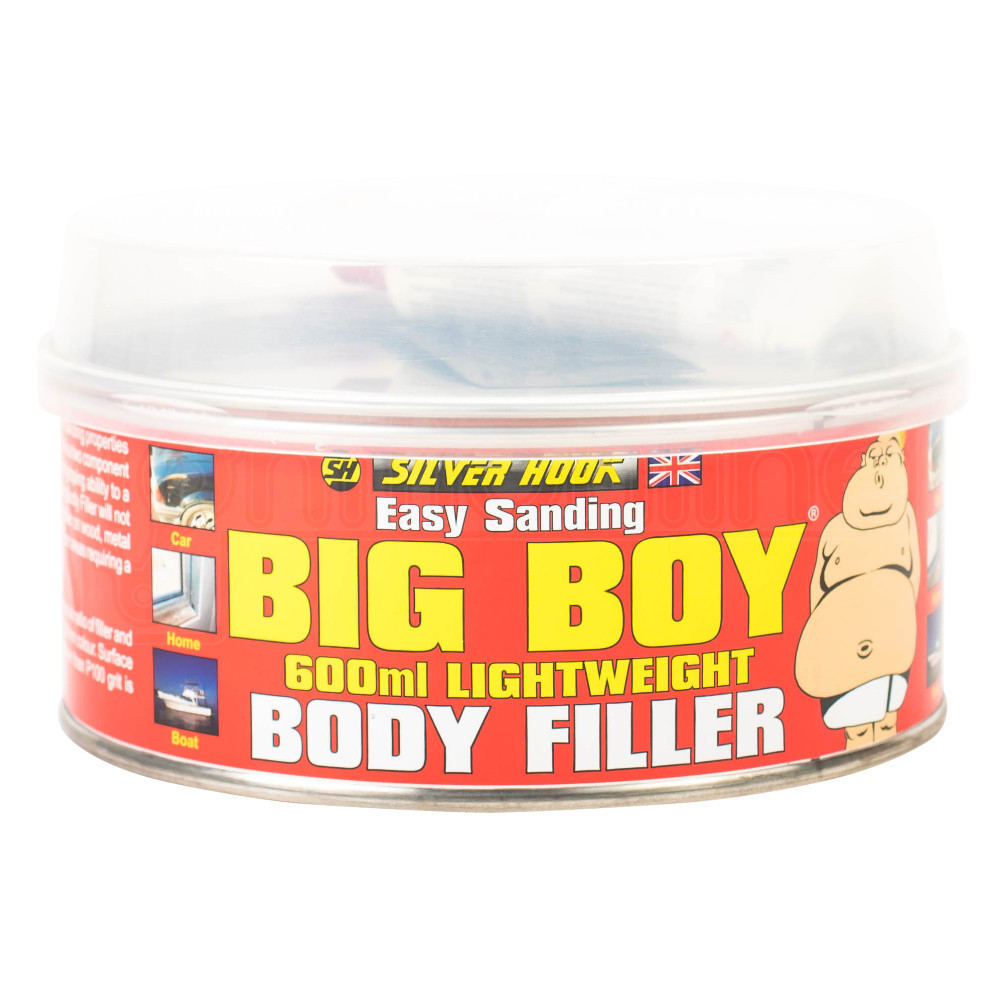 Big Boy Easy Sanding Lightweight Body Filler Hardener Car Home Boat Metal 600ml