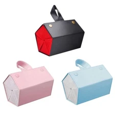 Multiple Compartments PU Eyeglass Storage Box Travel Home Use Eyewear Display