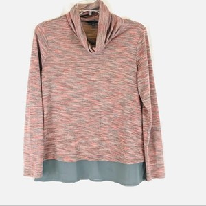 sheer pink turtleneck