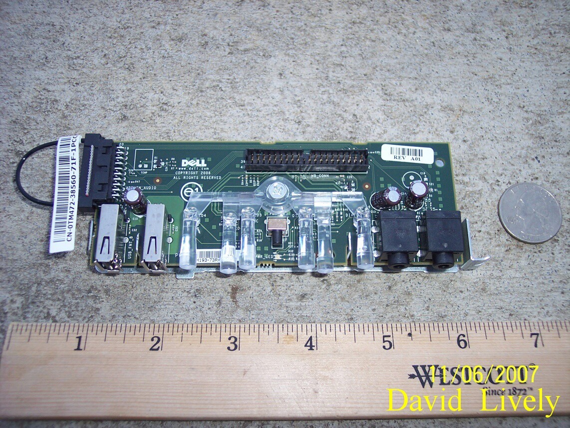 LOT 2x Dell HH193 MH380 USB Audio Control Panels Dimension 5200 E520