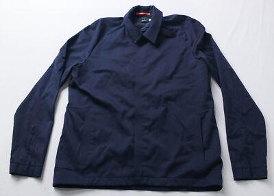 Rapha Men's Full-Zip Cycling Wool Wind Secured-Neck Jacket LC7 Navy Large