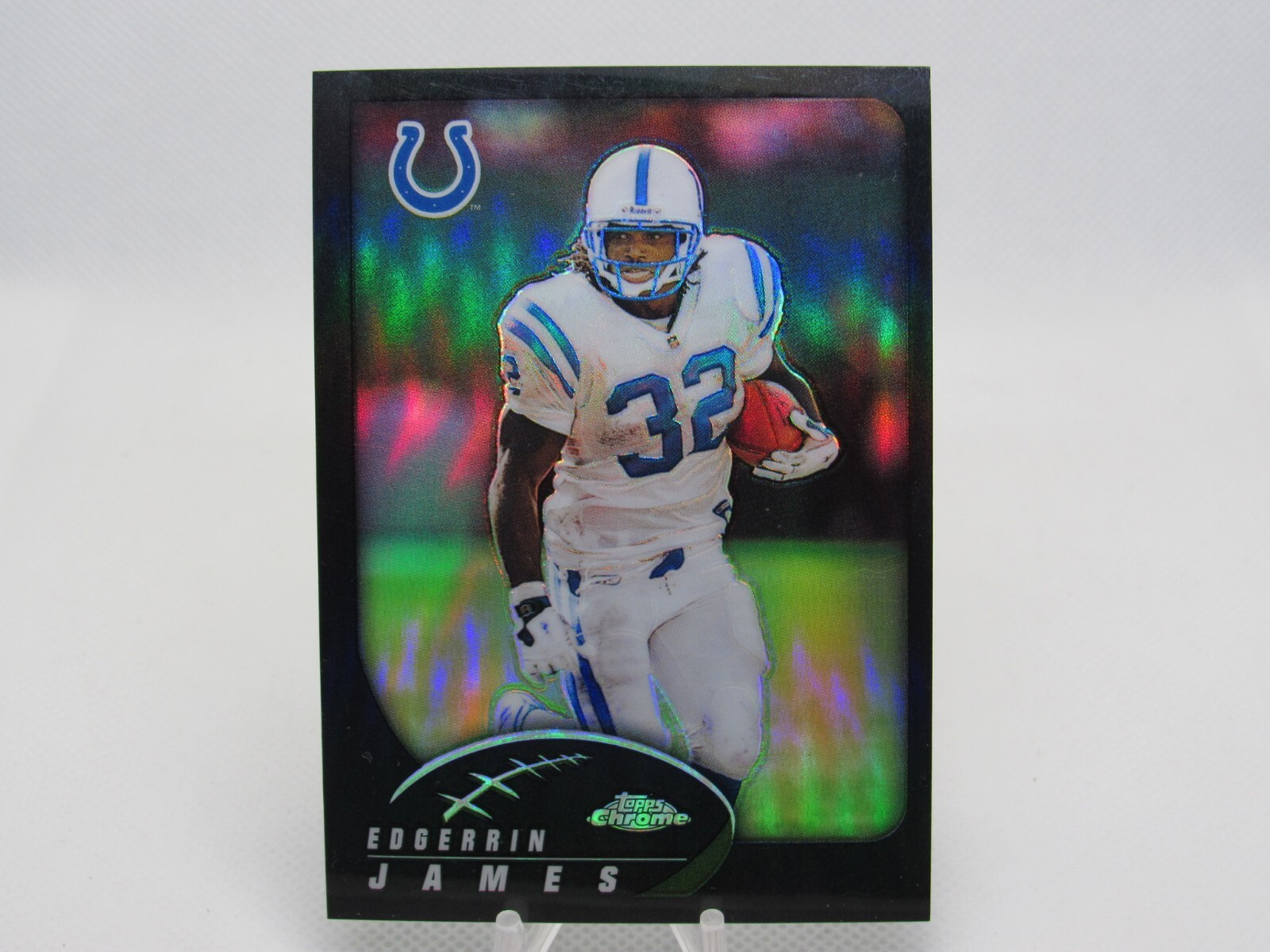 2002 Topps Chrome Black Refractor /599 Reggie Wayne #63