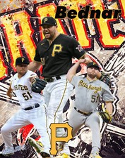Pittsburgh Pirates Lithograph print of David Bednar 2024 11 x 14