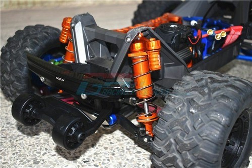 GPM TXMS125FRL/2 FOR TRAXXAS 1/10 MAXX ALU F & R PIGGY BACK Oil DAMPERS 125mm - Picture 10 of 17