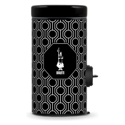 Bialetti DCDESIGN06 Coffee Tin Coffee Jar 1-9 Cups Black