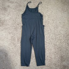 Vuori Breezy Jumpsuit Womens Small Heathered Grey Casual Pockets Yoga Lounge