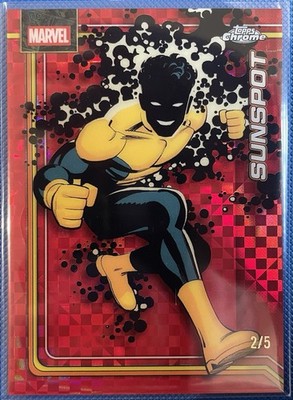 2026 Topps Chrome Marvel Sunspot 2/5 Red X-Fractor