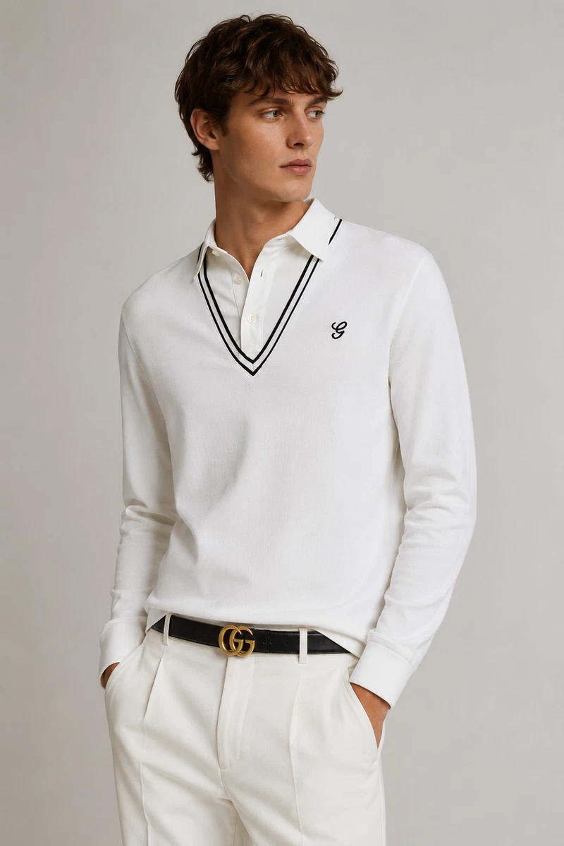 Gucci Long Sleeve White Shirts for Men for sale | eBay