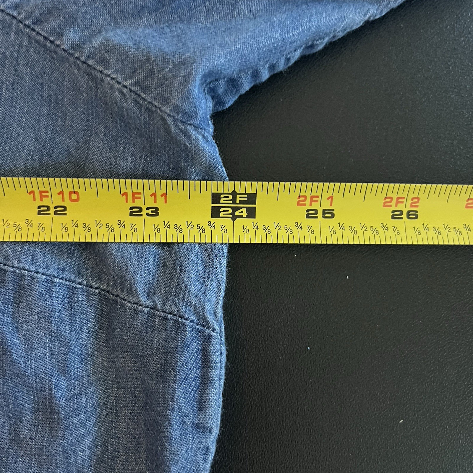 Talbots Chambray Tunic Split V Neck Bell Sleeve P… - image 7