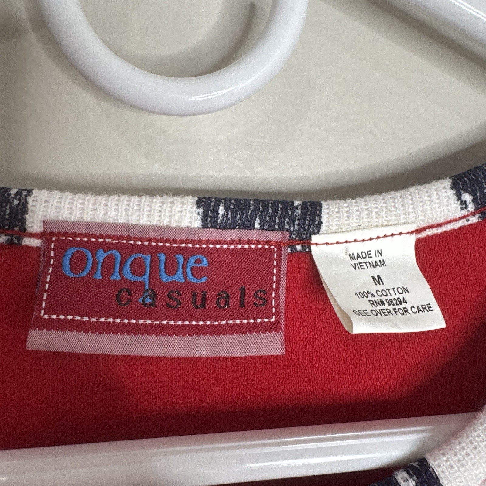 Onque Red Blue Sailing Patchwork Anchor Nautical … - image 6