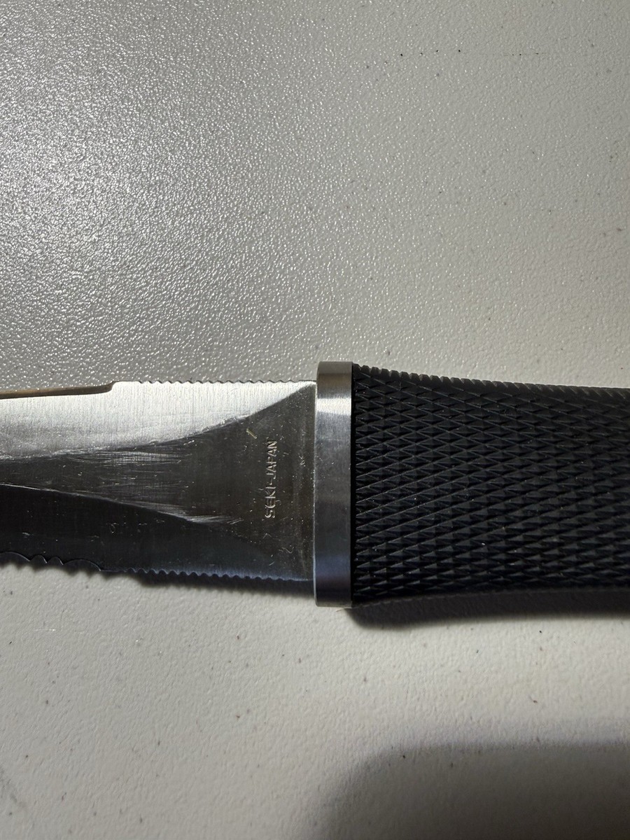 SOG 1990-2000 Seki Japan S14 Pentagon Dagger/Boot Knife W/Kydex
