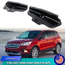 Pair Left&Right For Ford Escape 2017-2019 Front Headlight Bracket Support Black