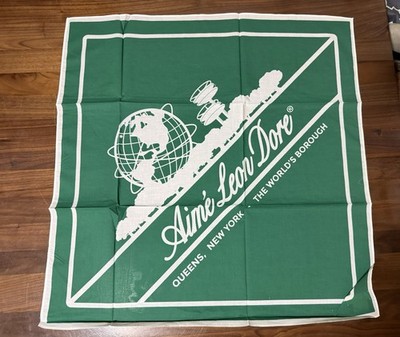 Aime Leon Dore ALD Unisphere Cotton Bandana Pine Grove Green Scarf