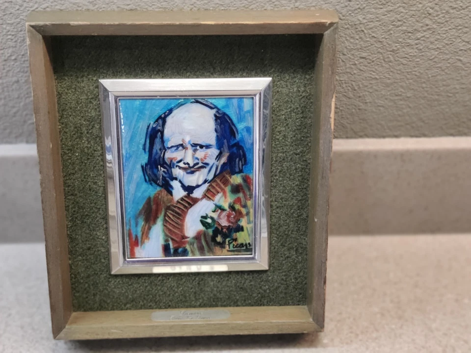 Pintura Retrato Esmalte Picasso Cubista Moderno, Bibi la Puré Foto 2 de 4