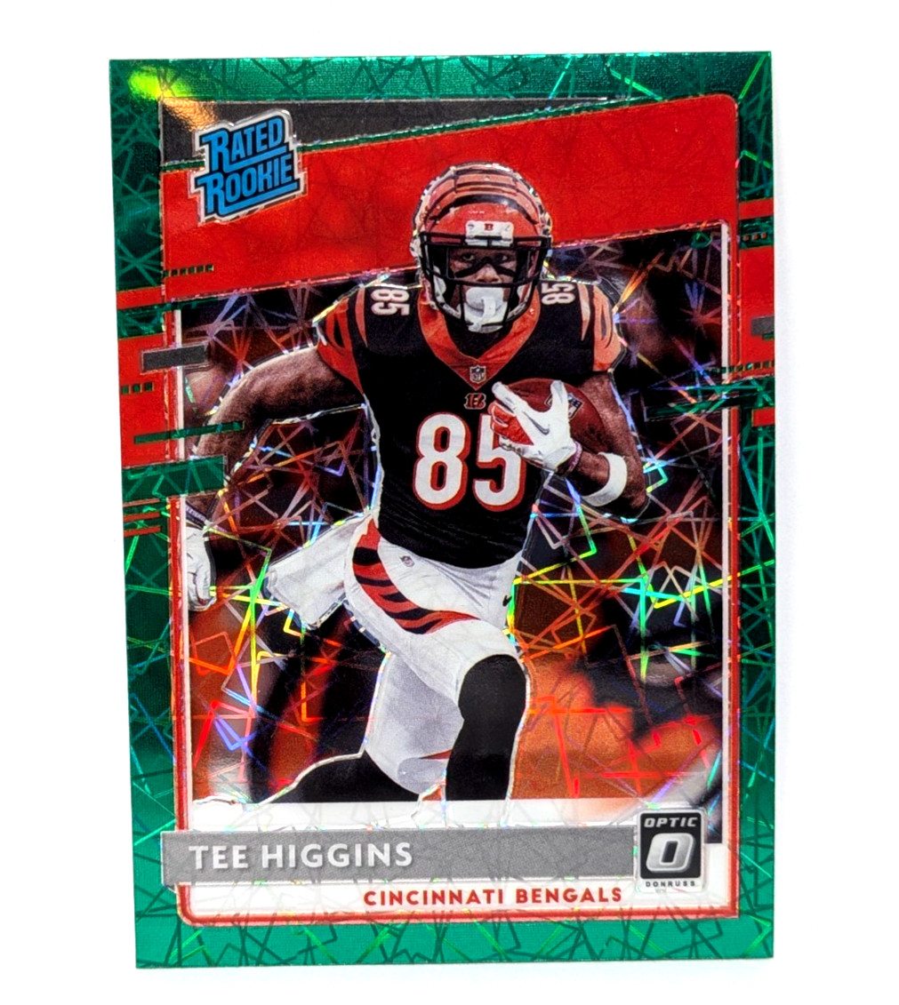 2020 Donruss Optic - Green Velocity Prizm - TEE HIGGINS - #160 Rated Rookie RC