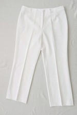 Kasper Slacks Women's 6 White Classic Fit Formal Dress Pants Lined Straight Leg