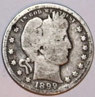 1899-P Barber Quarter - Good - #8574D
