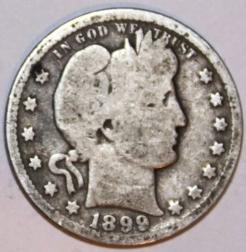 1899-P Barber Quarter - Good - #8574D