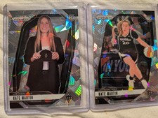 Kate Martin SP CRACKED ICE PRIZM ROOKIE CARDS! YOU GET BOTH! PACK FRESH!🔥
