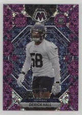 2023 Panini Mosaic Rookies No Huddle Purple Prizm 29/50 Derick Hall #310 1m1f