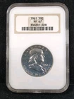 1961 50C Franklin Silver Half Dollar NGC PF 67 Gen 5 Fatty Holder #7228
