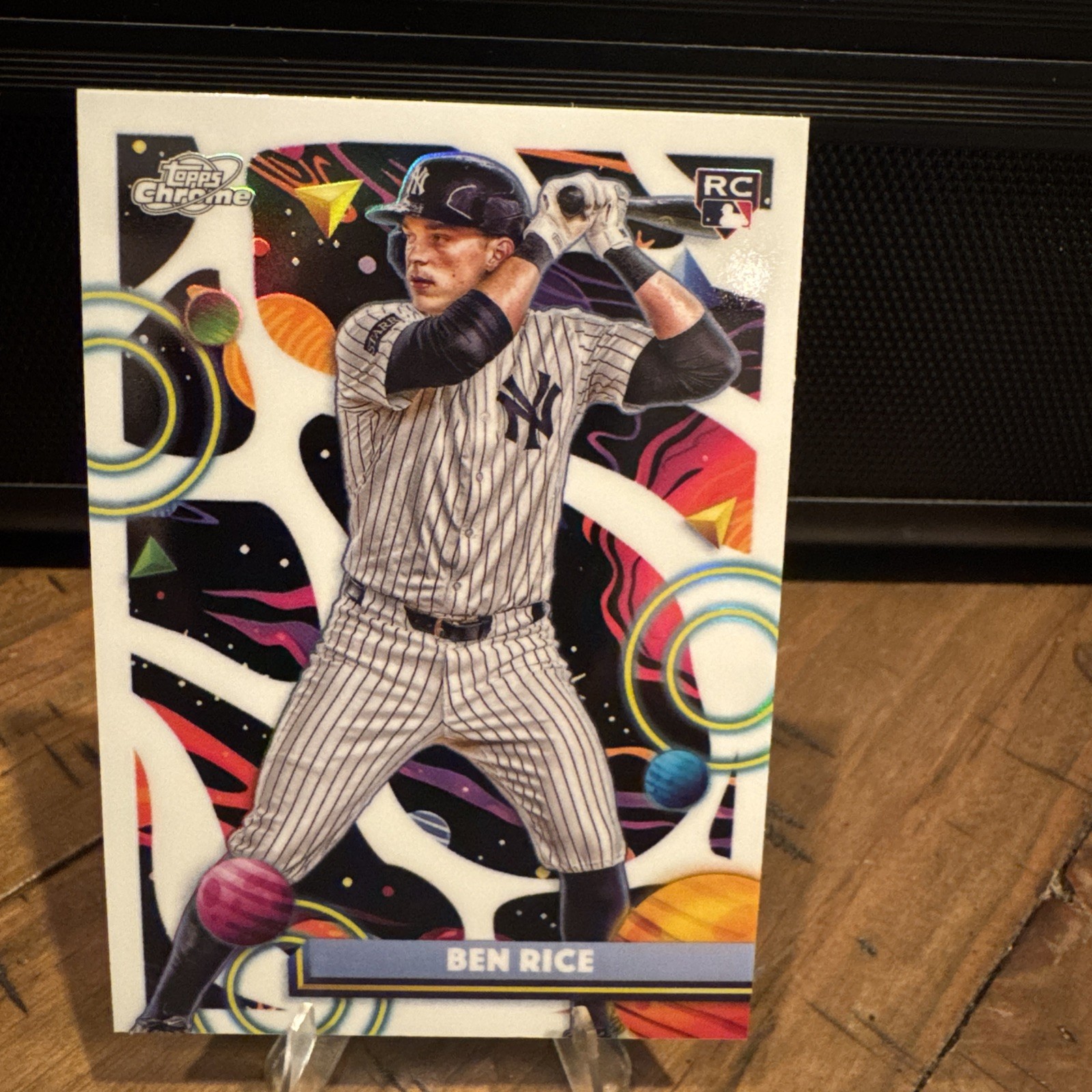 Ben Rice 2025 Topps Cosmic Chrome #174 White Hole Refractor New York Yankees RC